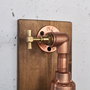Opviq Lámpara de pared de madera y oro rosa Pp168